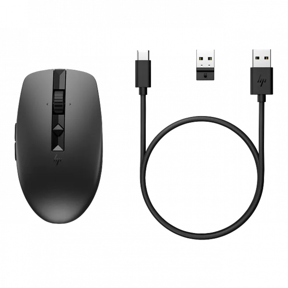 Мышь HP 710 RECHBL Silent BLK Bluetooth Mouse 6E6F2AA Премиальные, Беспроводная - миниатюра 2