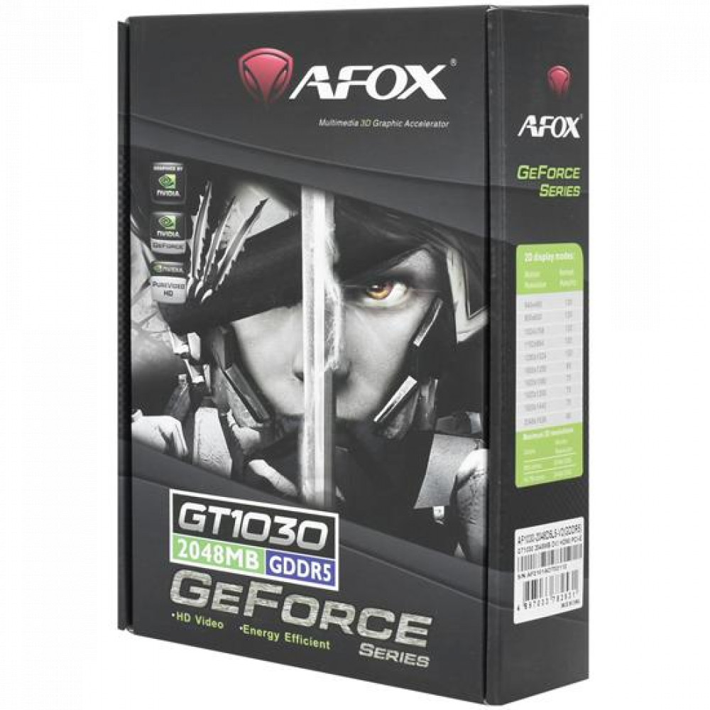 Видеокарта AFOX GeForce GT 1030 AF1030-2048D5L5-V2 AF1030-2048D5L5-V3 2 ГБ - миниатюра 2
