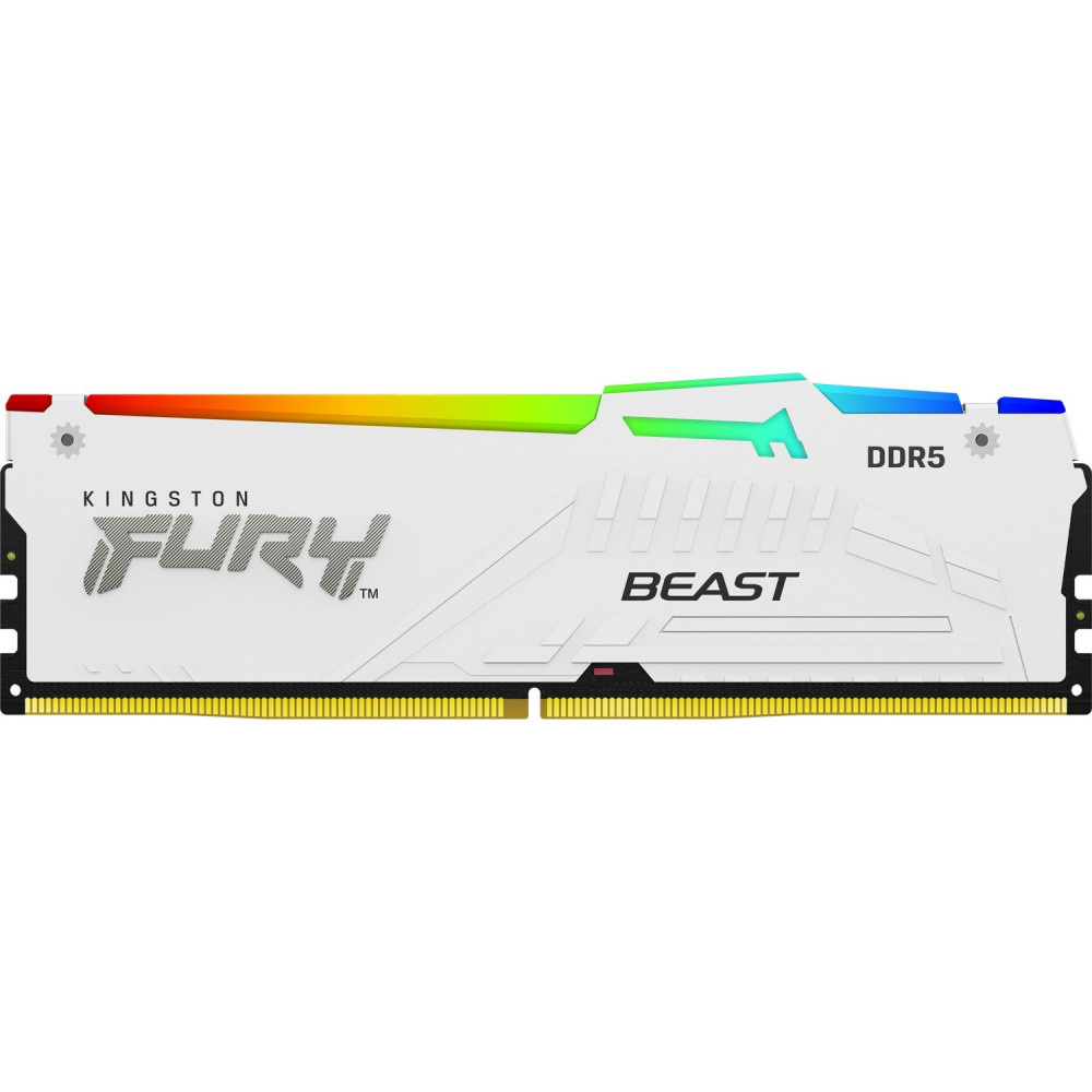 ОЗУ Kingston Fury Beast White RGB KF552C40BWAK2-32 DIMM, DDR5, 32 Гб (2 х 16 Гб), 5200 МГц - миниатюра 4