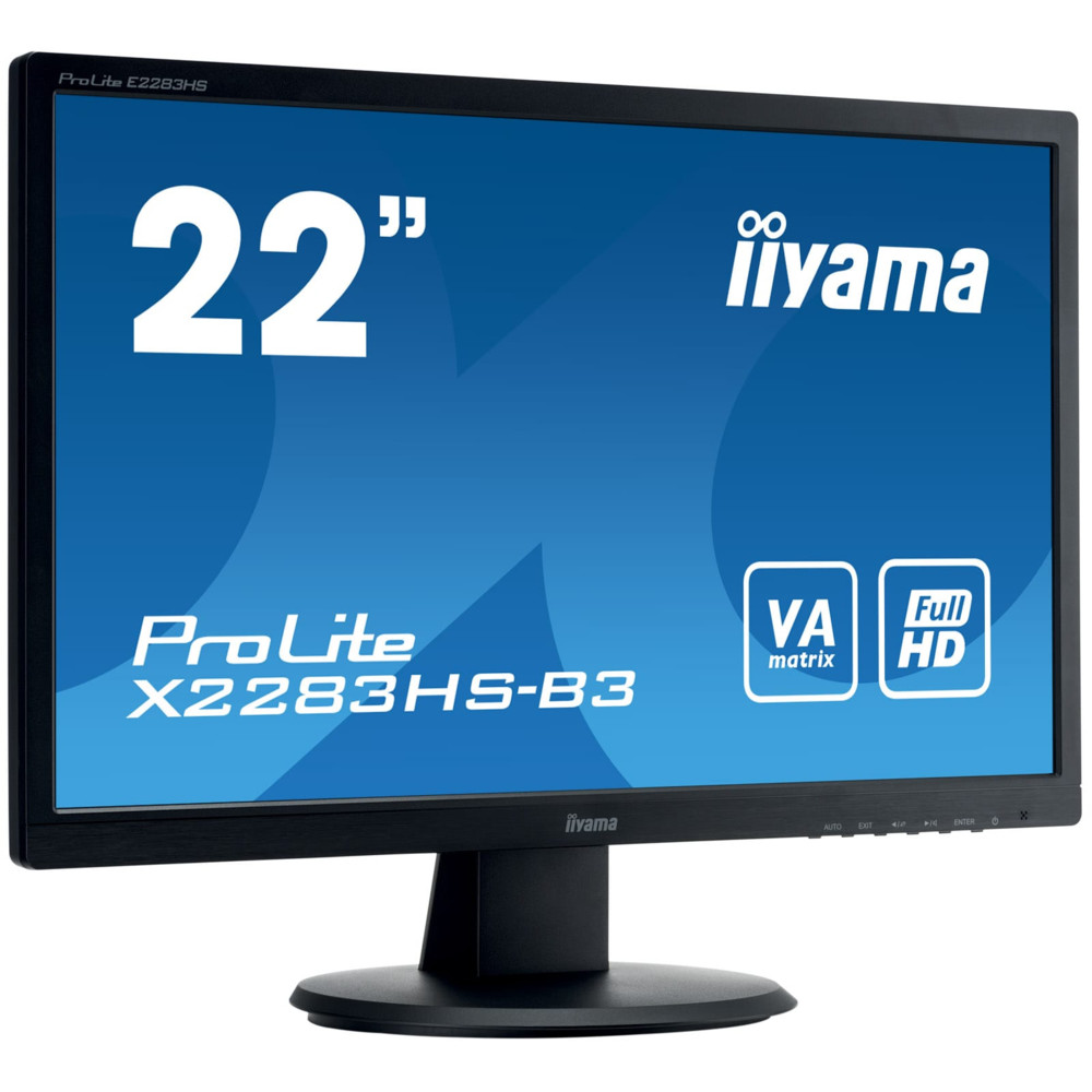 Монитор IIYAMA PROLITE X2283HS-B3 21.5 ", VA, Full HD 1920x1080 (16:9) — фото товара