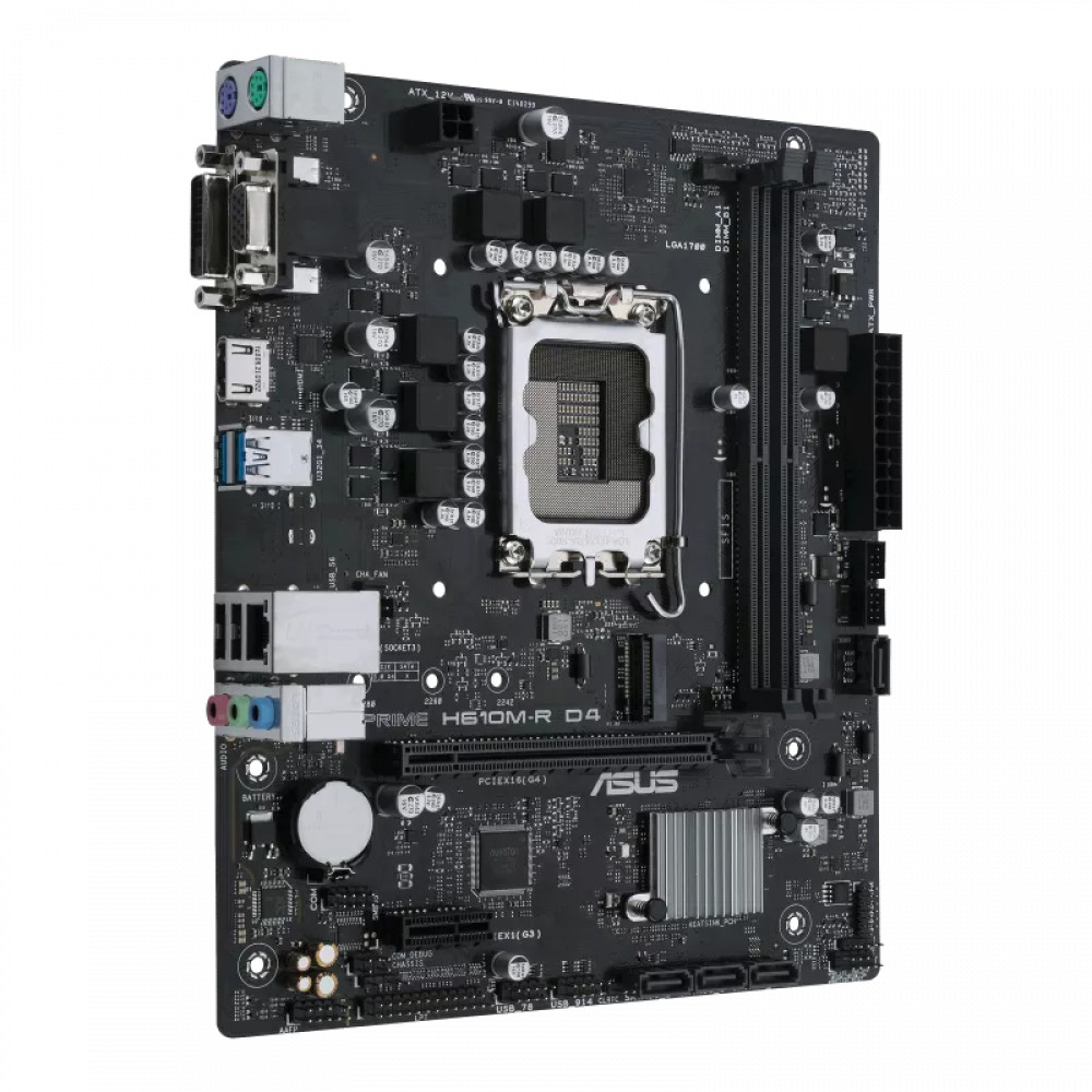 Материнская плата Asus PRIME H610M-R D4-SI Micro-ATX, LGA 1700 — фото товара