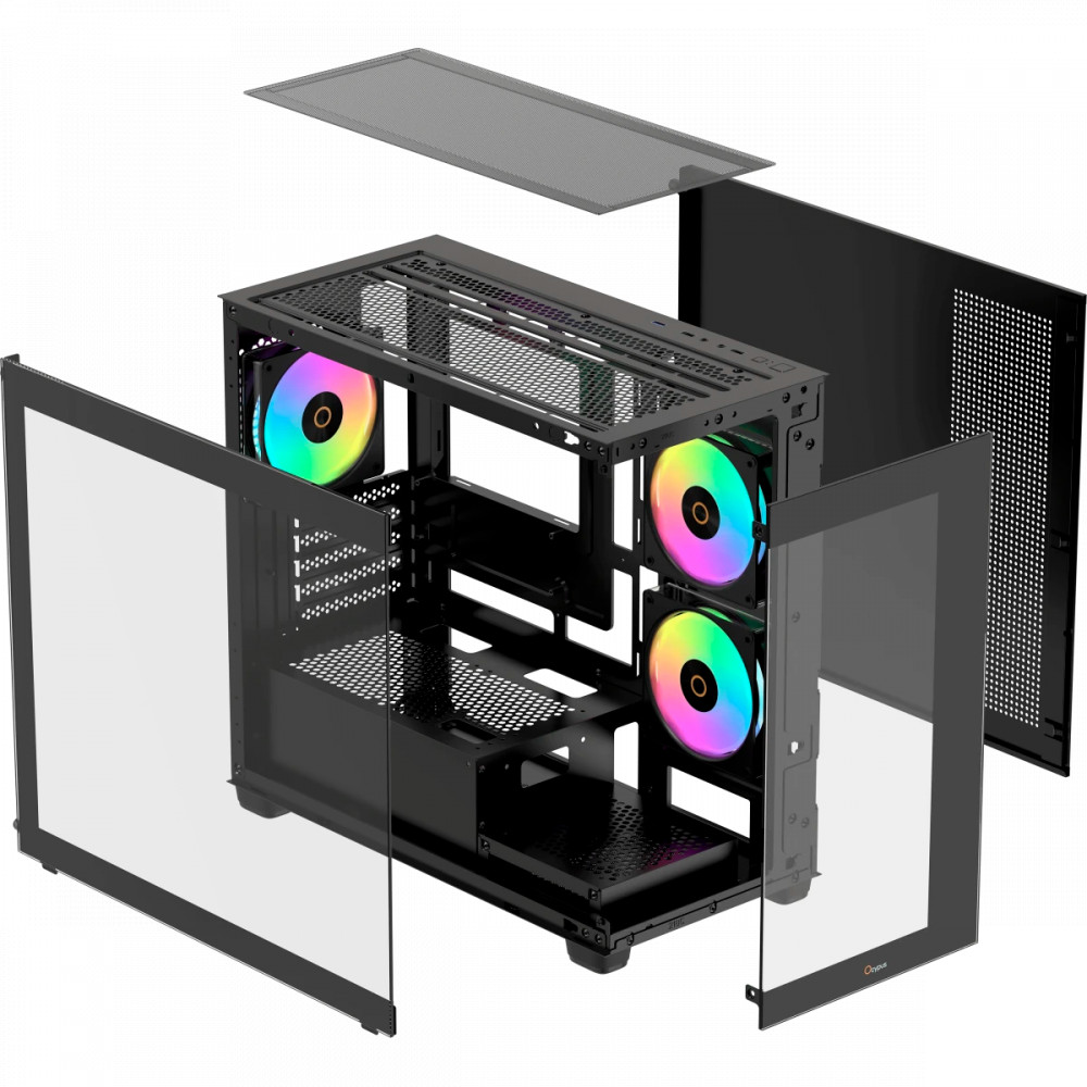 Корпус Ocypus Gamma C52 ARGB Black Gamma-C52-BKD300XX-GL Mini-Tower - миниатюра 5
