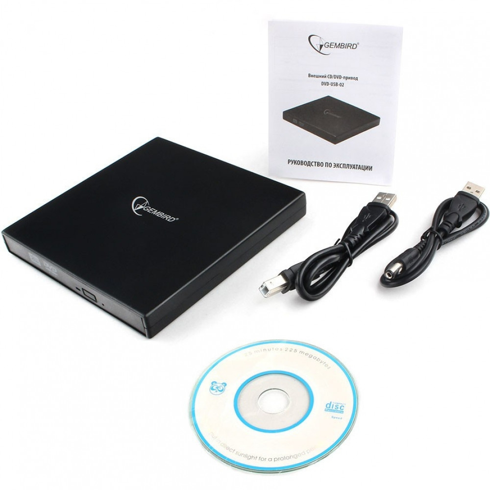 Оптический привод Gembird Внешний DVD-привод DVD-USB-02 - миниатюра 4