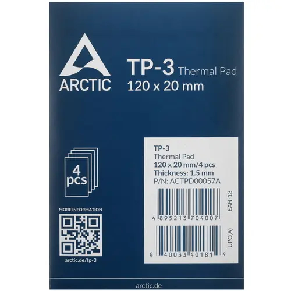 Система охлаждения ARCTIC Thermal Pad TP-3 ACTPD00057A Термопрокладка - миниатюра 3