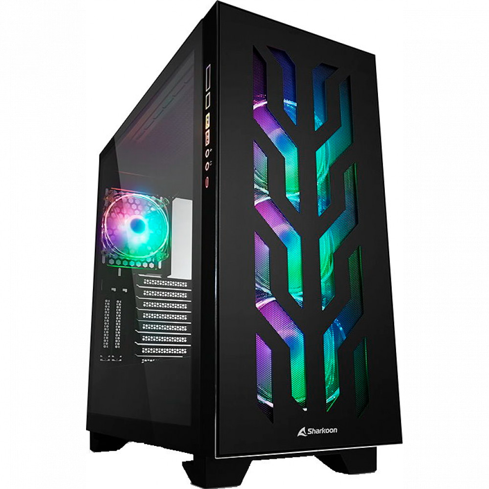 Корпус Sharkoon ELITE SHARK CA300T BLACK ELITE SHARK CA300T Bk Full-Tower — фото товара