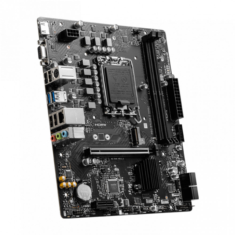 Материнская плата MSI PRO B760M-E DDR4 Micro-ATX, LGA 1700 - миниатюра 3