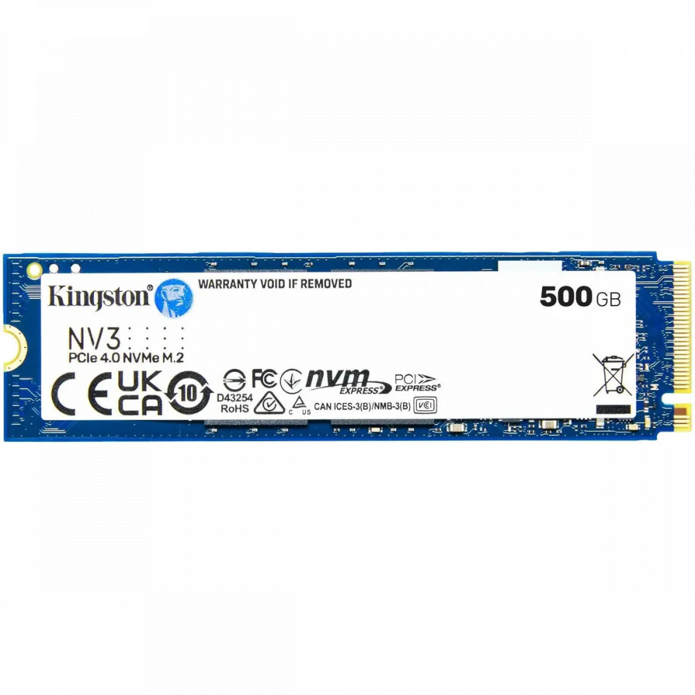 Жесткий диск Kingston NV3 SNV3S/500G SSD (твердотельные), 500 ГБ, M.2, PCIe — фото товара