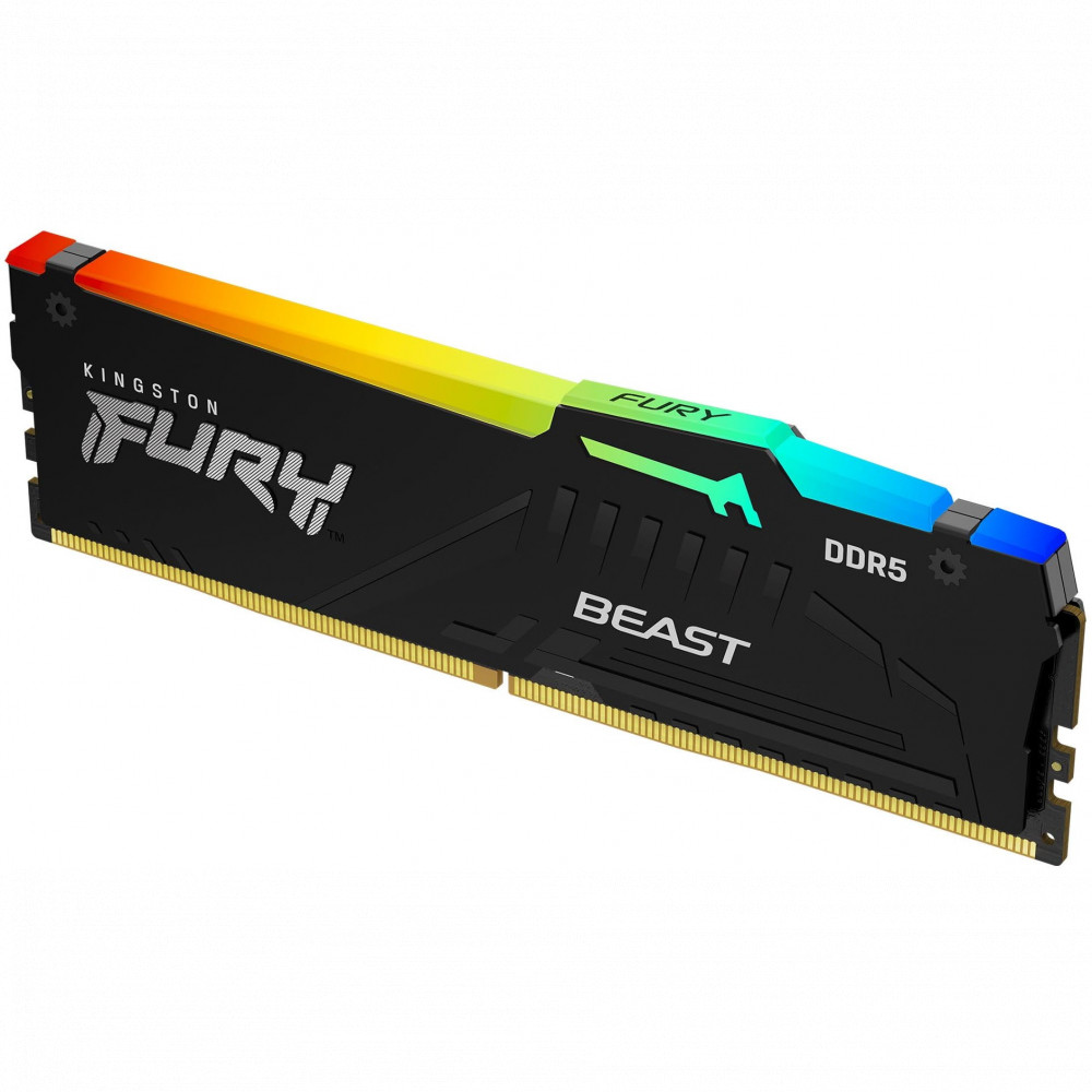 ОЗУ Kingston FURY Beast RGB 32 ГБ KF552C40BBA-32 DIMM, DDR5, 32 Гб, 5200 МГц - миниатюра 2