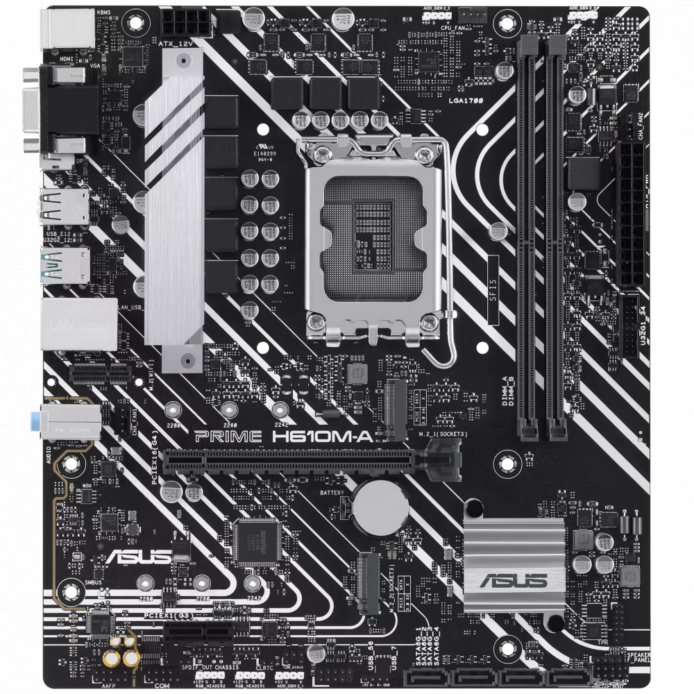 Материнская плата Asus PRIME H610M-A-CSM Micro-ATX, LGA 1700 — фото товара