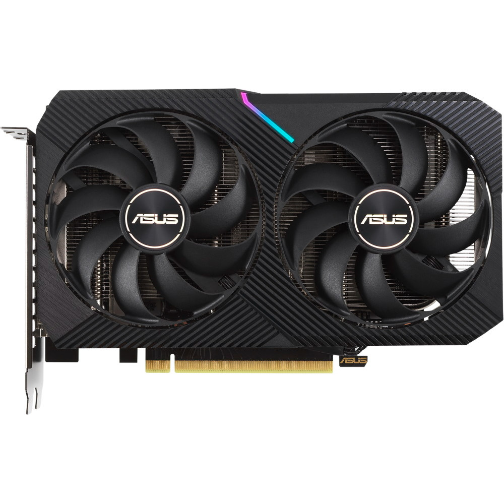 Видеокарта Asus GeForce RTX3060Ti DUAL-RTX3060TI-O8G-MINI-V2 LHR 8 ГБ — фото товара