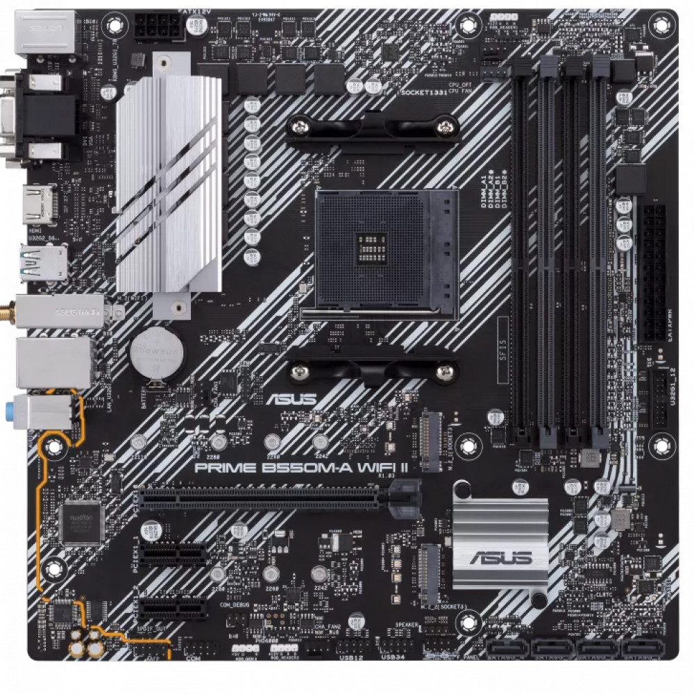 Материнская плата Asus PRIME B550M-A WIFI II 90MB19X0-M0EAY0 Micro-ATX, AMD AM4 — фото товара