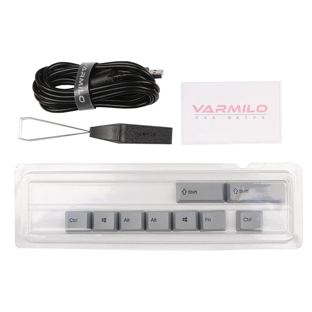 Клавиатура Varmilo CMYK, VPM108, Varmilo EC V2 Sakura, Wired, Gaming, Black, USB 306832 Проводная, USB - миниатюра 6