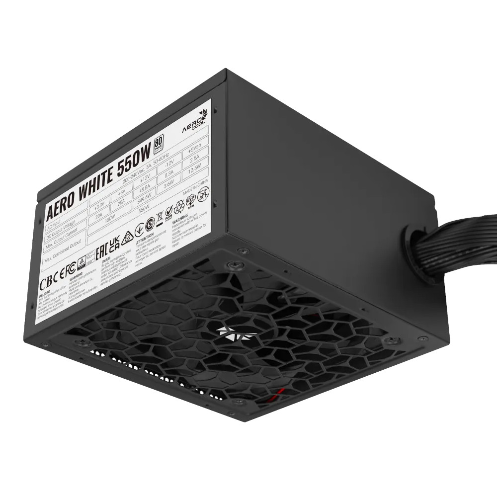 Блок питания Aerocool AERO WHITE 550W ACPW-AR55AEC.12 550 Вт - миниатюра 2