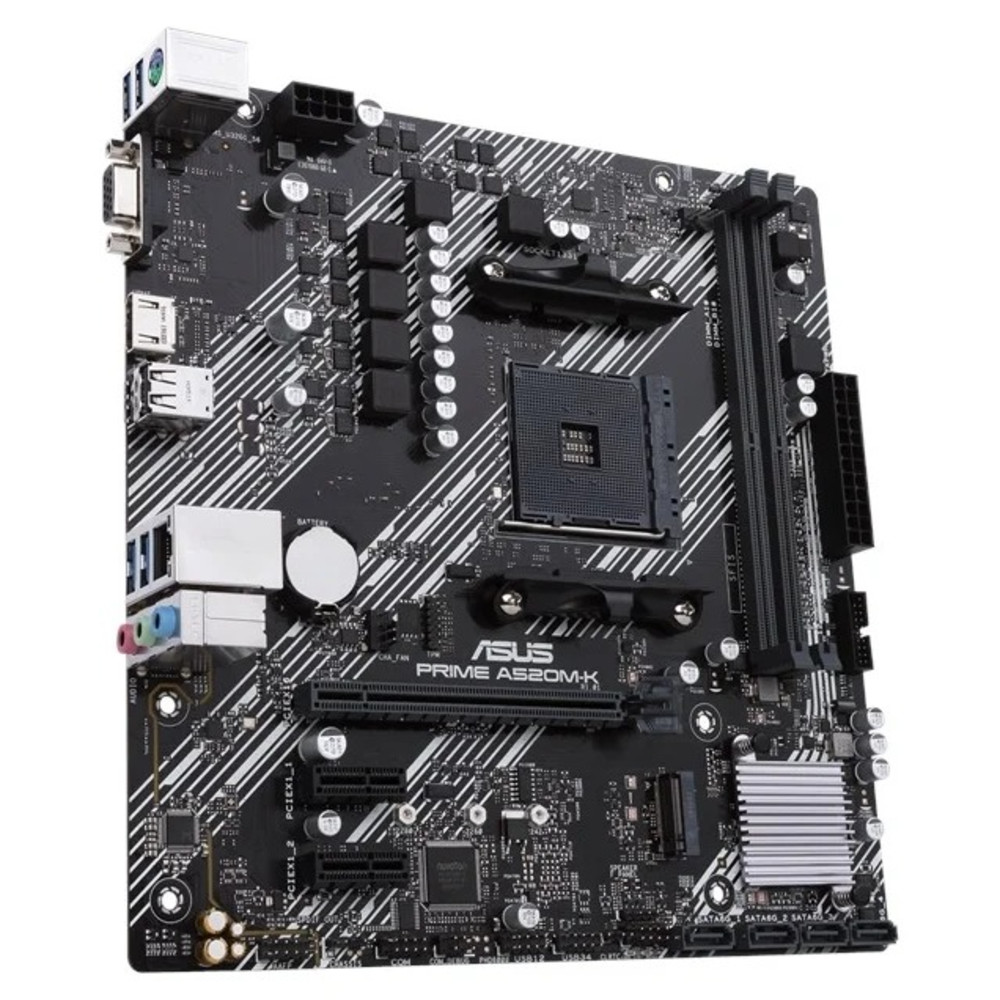 Материнская плата Asus PRIME A520M-K 90MB1500-M0EAY0 Micro-ATX, AMD AM4 - миниатюра 2