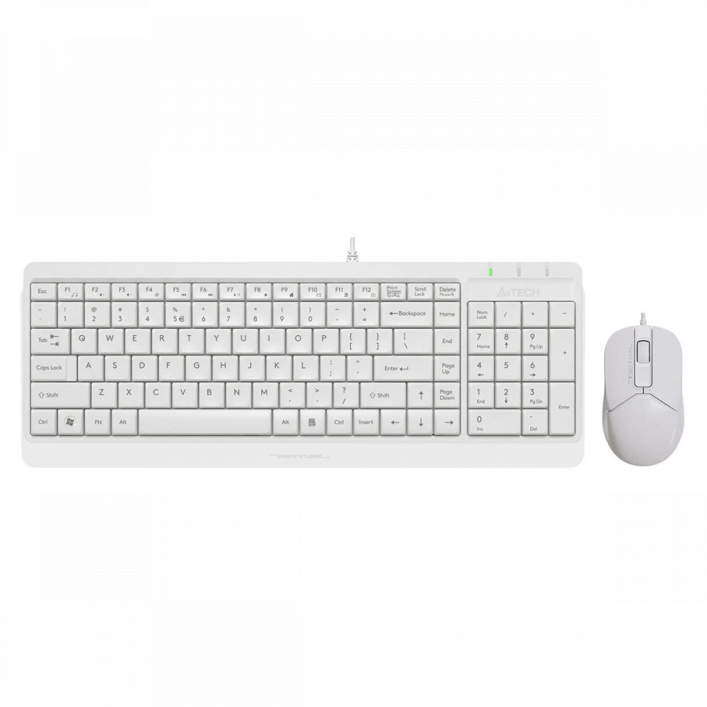 Клавиатура A4Tech F1512S/WHITE Проводная, USB — фото товара