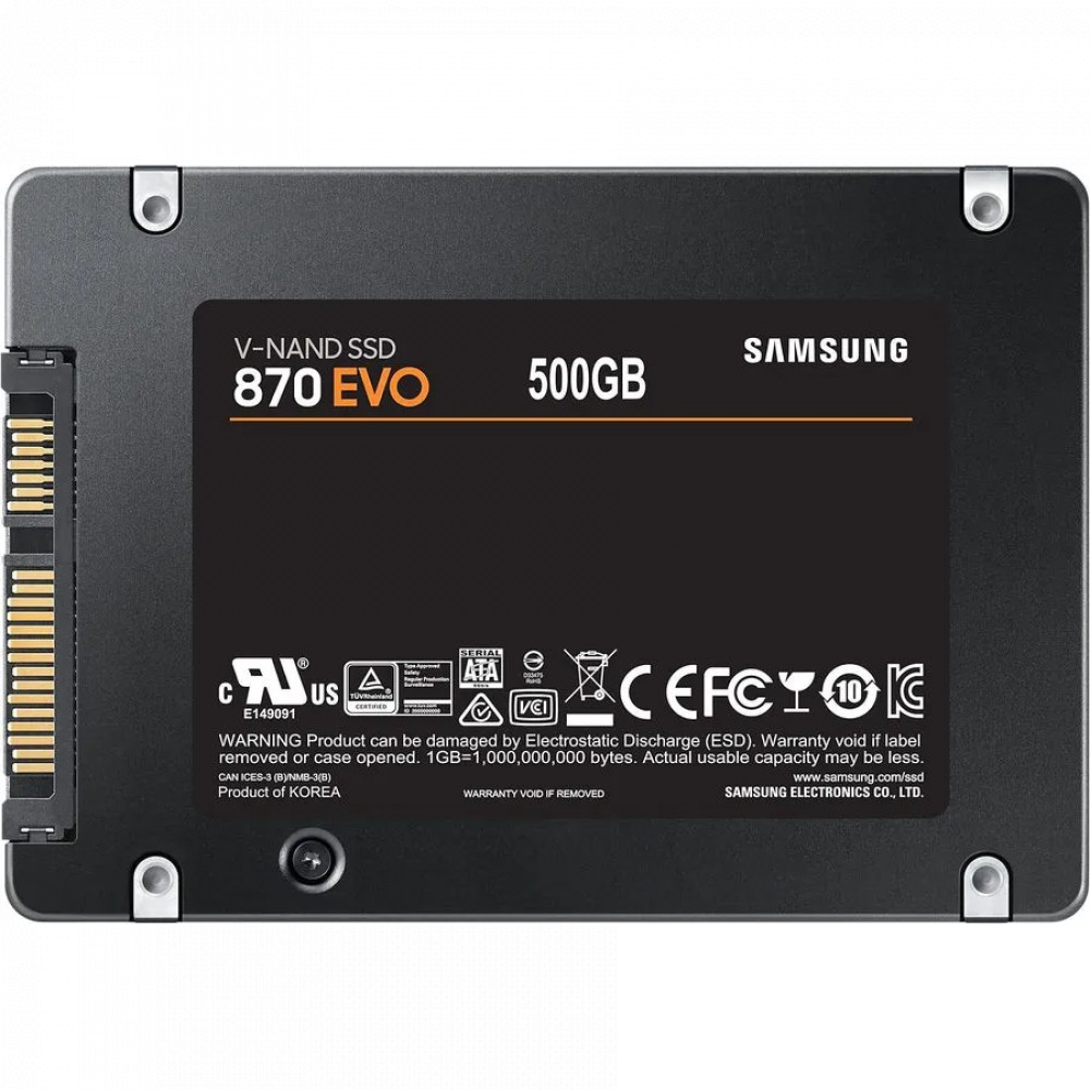 Жесткий диск Samsung 870 EVO MZ-77E500B/KR SSD (твердотельные), 500 ГБ, 2.5 дюйма, SATA - миниатюра 2