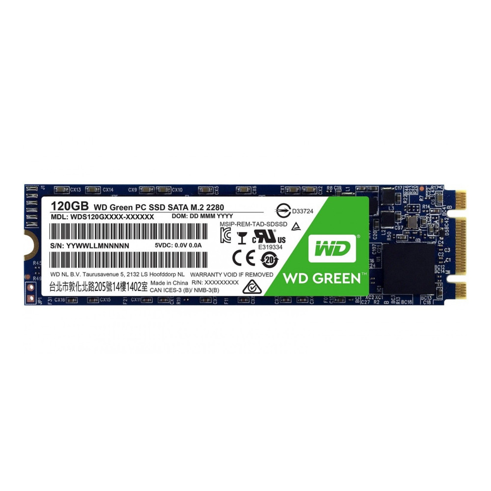 Жесткий диск Western Digital WDS120G2G0B SSD (твердотельные), 120 ГБ, M.2, SATA — фото товара