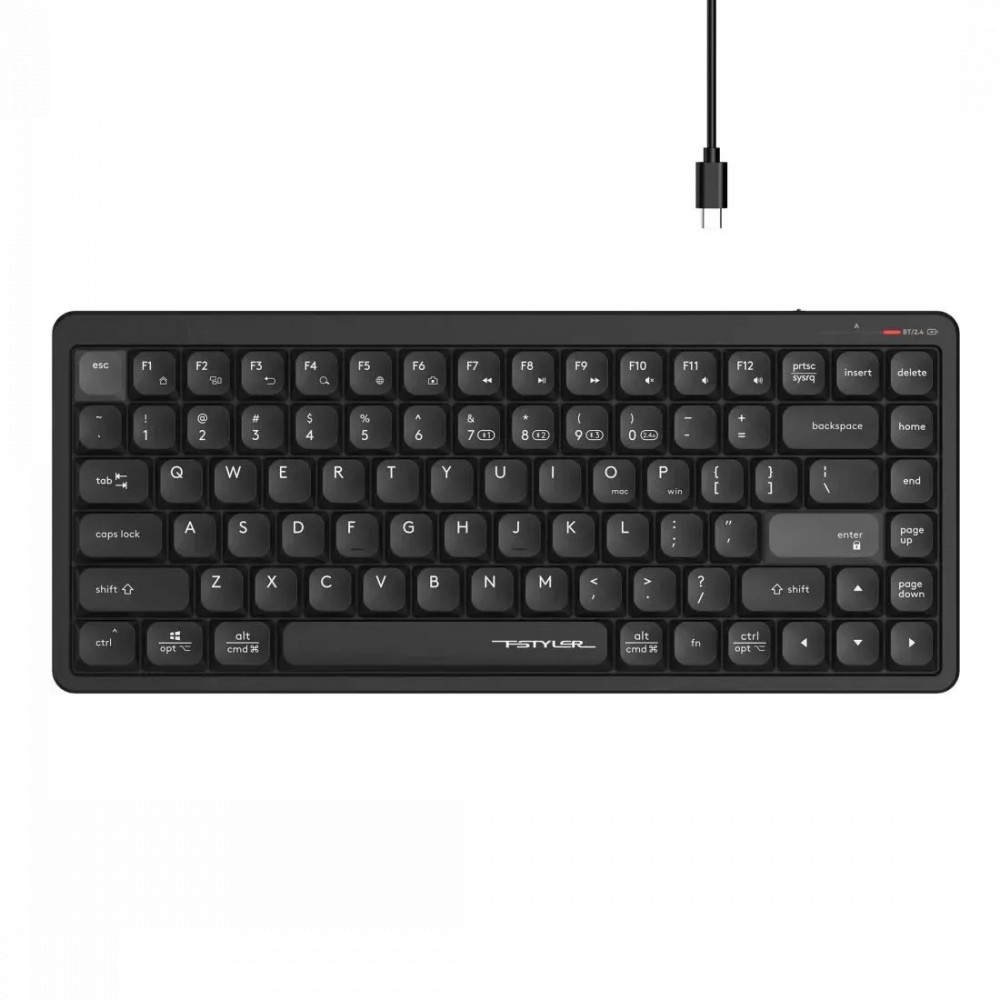 Клавиатура A4Tech Fstyler FBX53C Black Беспроводная, Bluetooth — фото товара