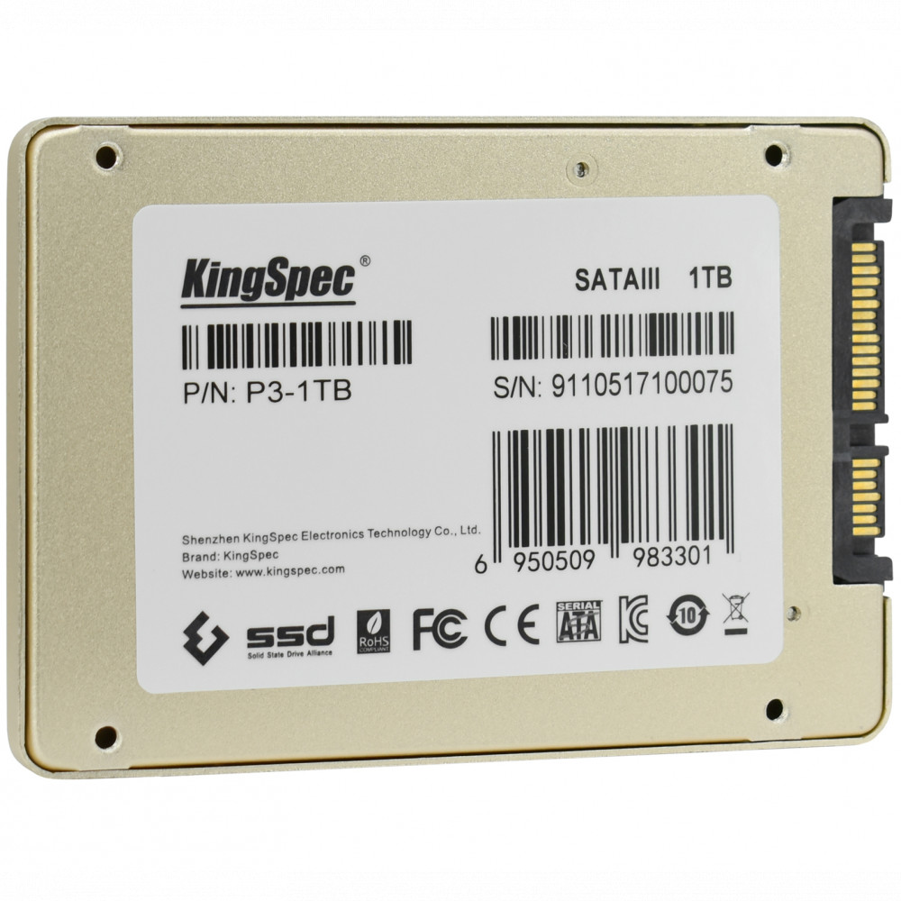 Жесткий диск KingSpec 1 ТБ P3-1TB SSD (твердотельные), 1 ТБ, 2.5 дюйма, SATA - миниатюра 2