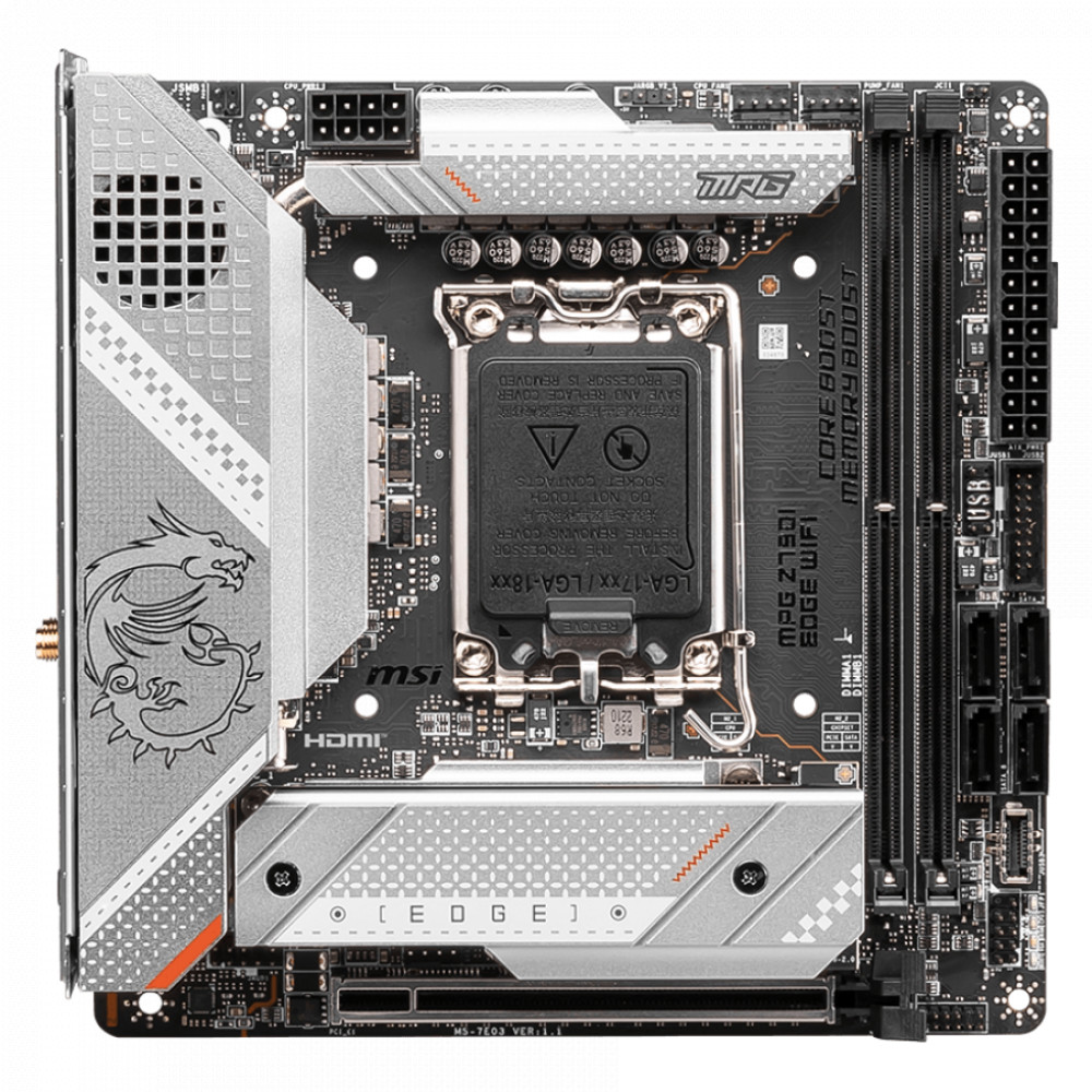 Материнская плата MSI MPG Z790I EDGE WIFI Mini-ITX, LGA 1700 — фото товара