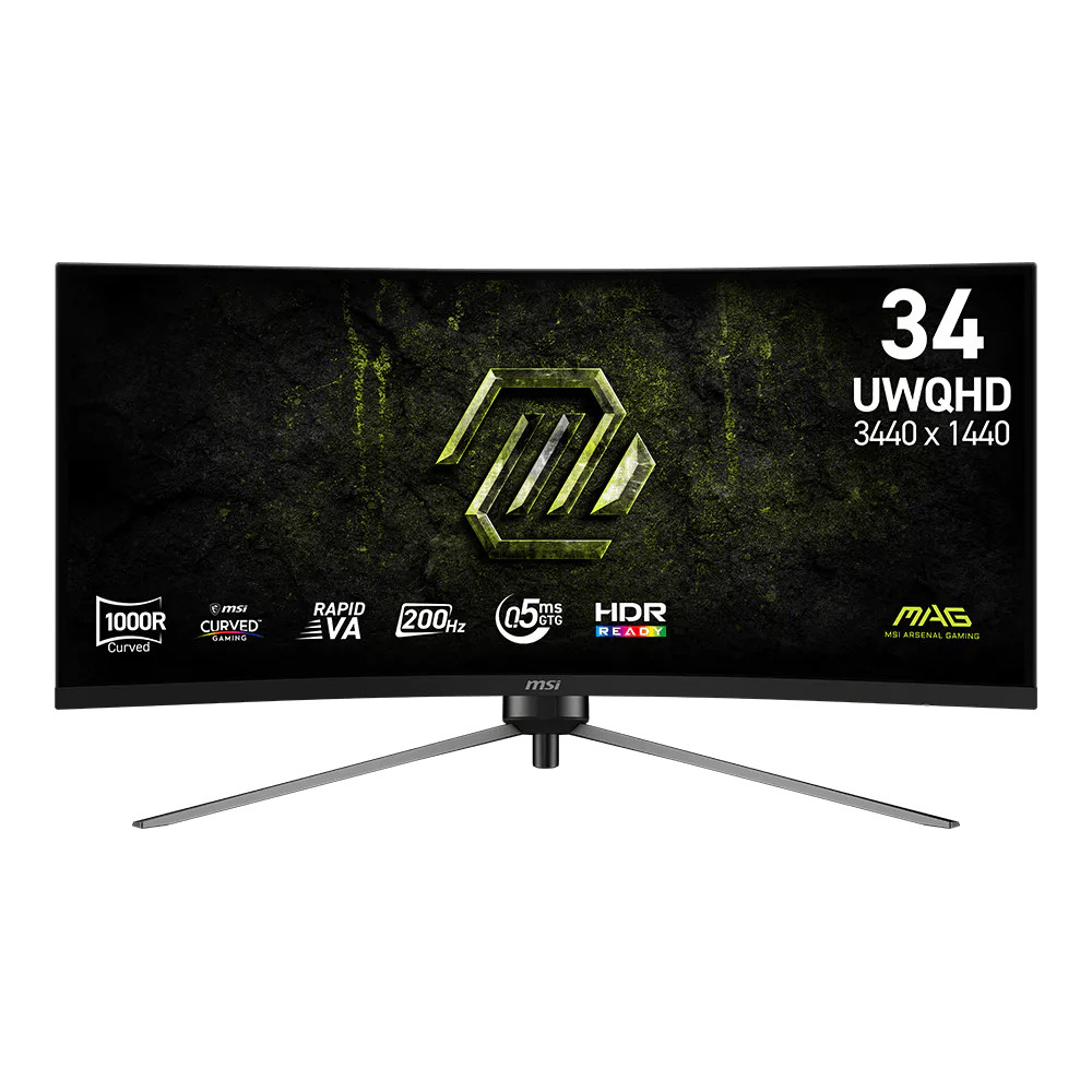 Монитор MSI MAG 345CQRF E20 9S6-3DD14H-042 34 ", VA, Ultra-Wide QHD 3440x1440 (21:9), 200 Гц — фото товара