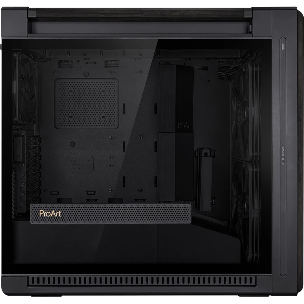 Корпус Asus ProArt PA602 Wood Edition Tempered Glass Panel Black PROART PA602 WOOD TG PWM BLACK Mid-Tower - миниатюра 4