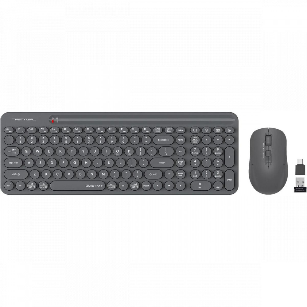 Клавиатура + мышь A4Tech FG3300 Air Grey - миниатюра 4