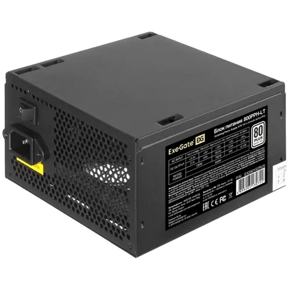 Блок питания ExeGate 800PPH LT OEM EX292152RUS-OEM-S 800 Вт — фото товара