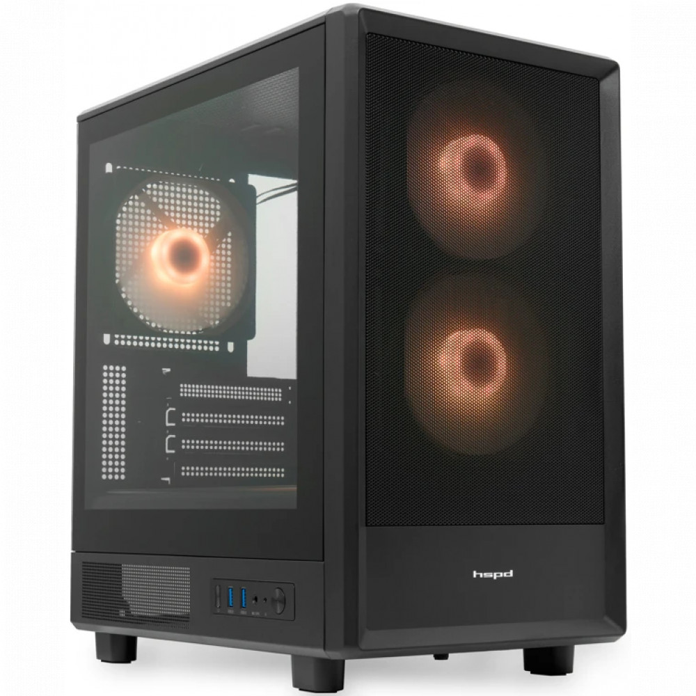 Корпус HSPD M310-TGBK-ARGB Mini-Tower — фото товара