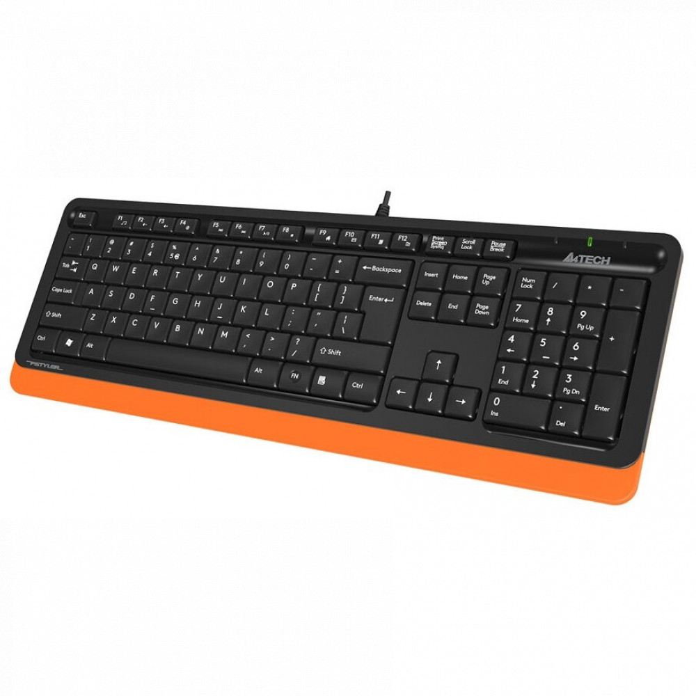 Клавиатура A4Tech Клавиатура Fstyler FK10 FK10 ORANGE Проводная, USB - миниатюра 2