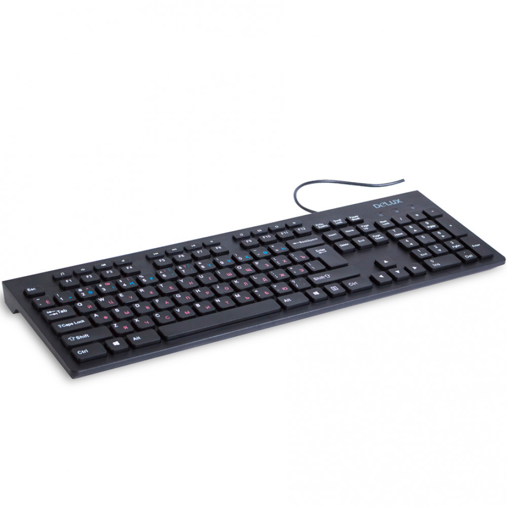 Клавиатура Deluxe DLK-180UB Проводная, USB - миниатюра 2