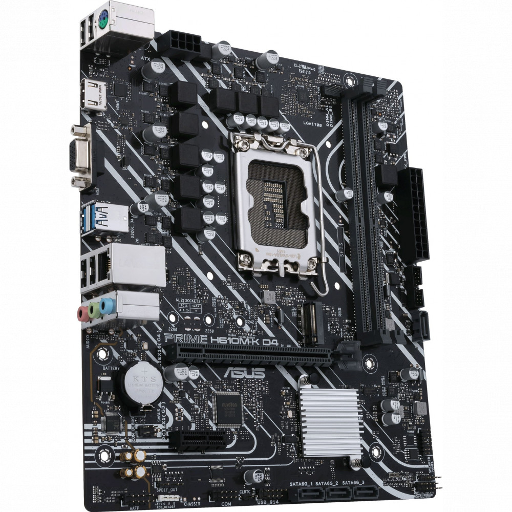 Материнская плата Asus PRIME H610M-K D4 90MB1A10-M0EAY0 Micro-ATX, LGA 1700 — фото товара