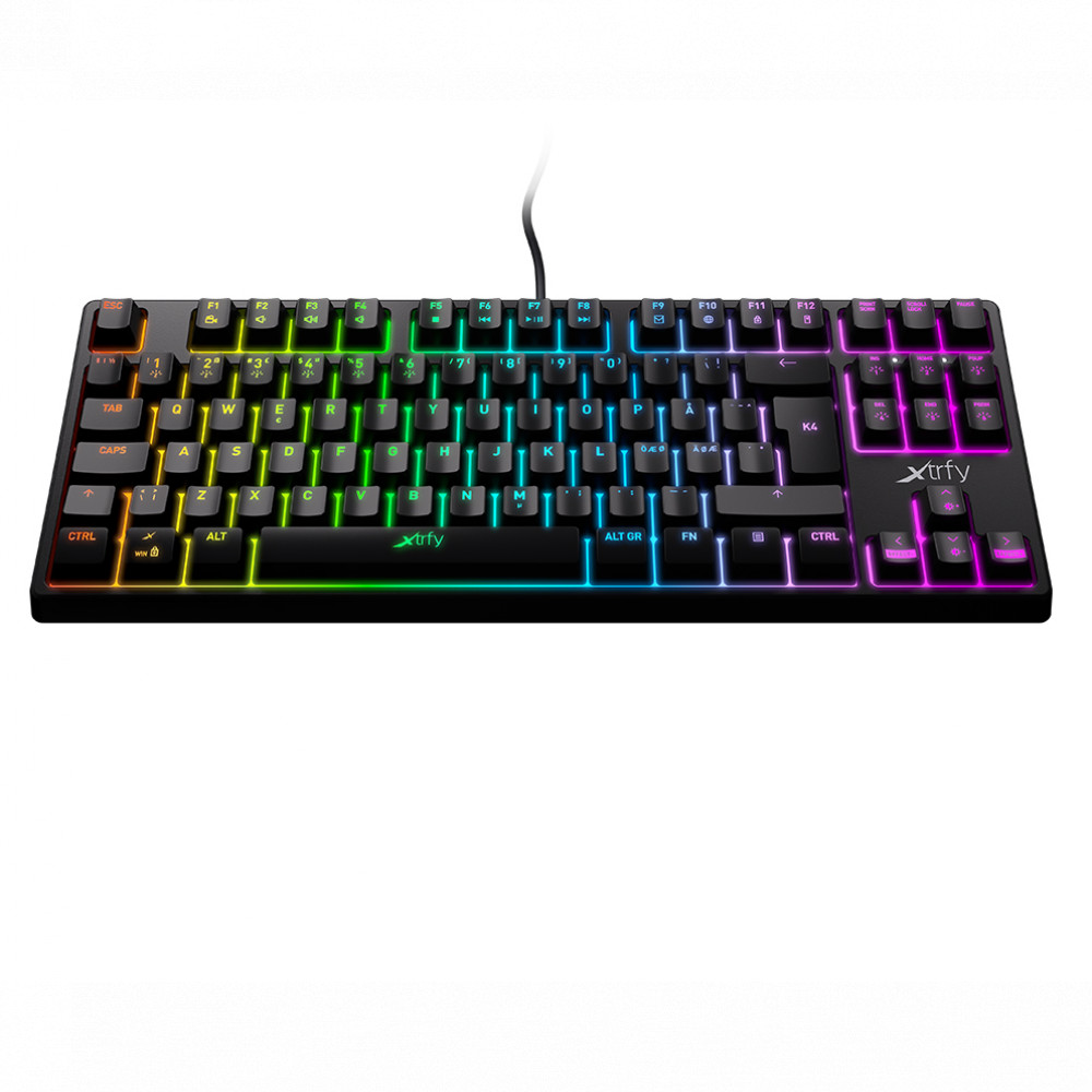 Клавиатура Xtrfy K4 TKL RGB Kailh Red XG-K4-RGB-TKL-R-RUS Проводная, USB - миниатюра 2