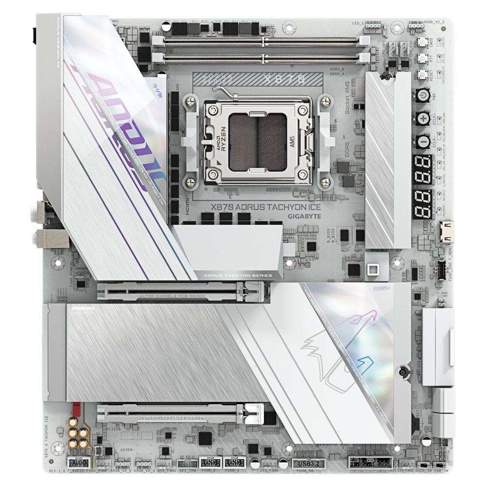 Материнская плата Gigabyte X870 AORUS TACHYON ICE (REV 1.0) E-ATX, AMD AM5 - миниатюра 2