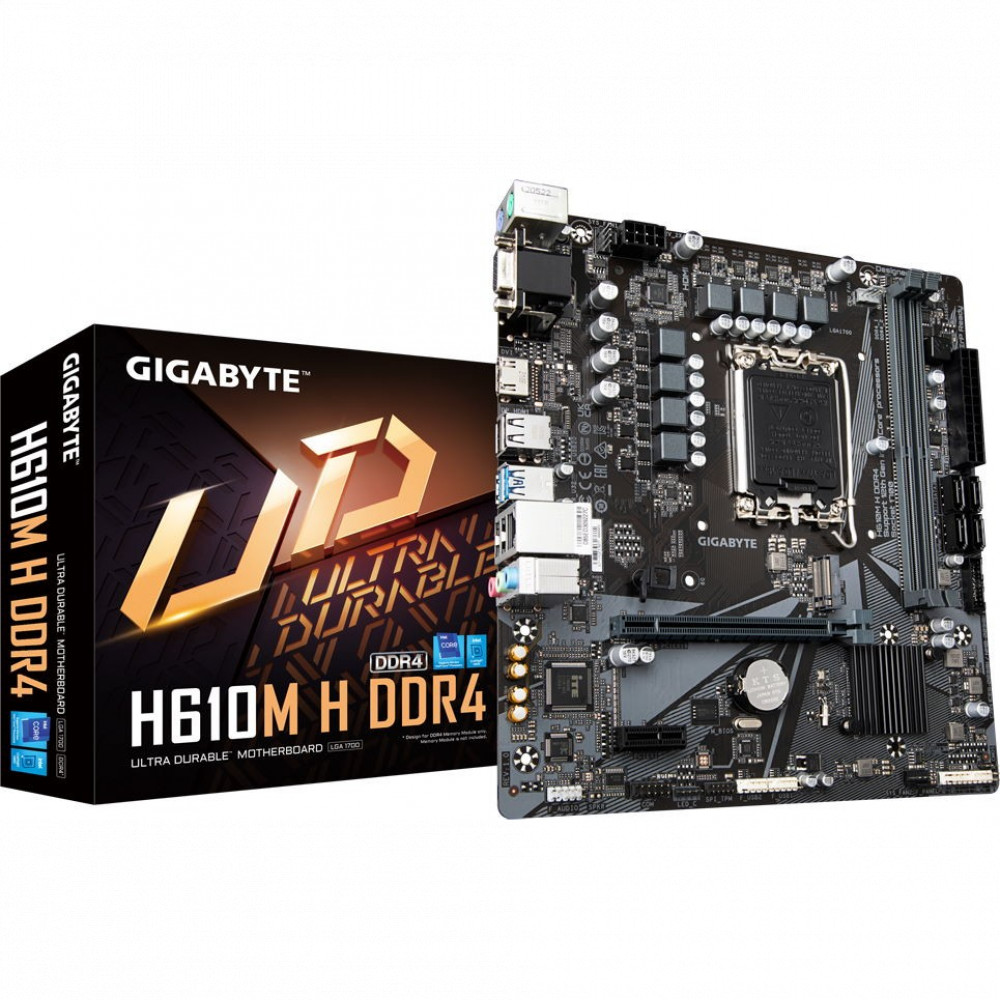 Материнская плата Gigabyte H610M H DDR4 Micro-ATX, LGA 1700 - миниатюра 5