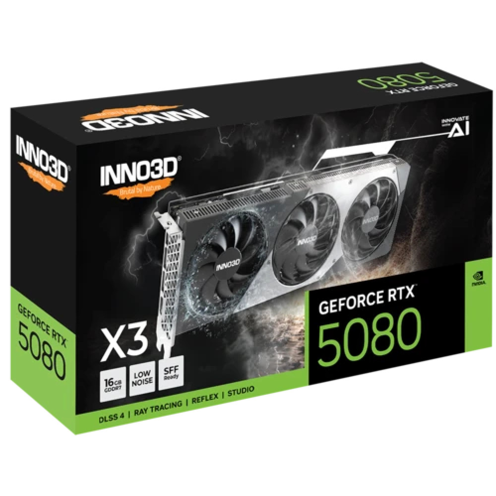 Видеокарта Inno3D GeForce RTX 5080 X3 OC N50803-16D7-176068N 16 ГБ - миниатюра 2