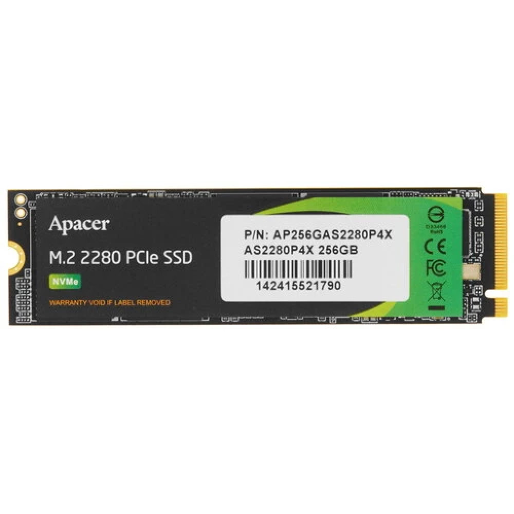 Жесткий диск Apacer AP256GAS2280P4X SSD (твердотельные), 256 ГБ, M.2, PCIe — фото товара
