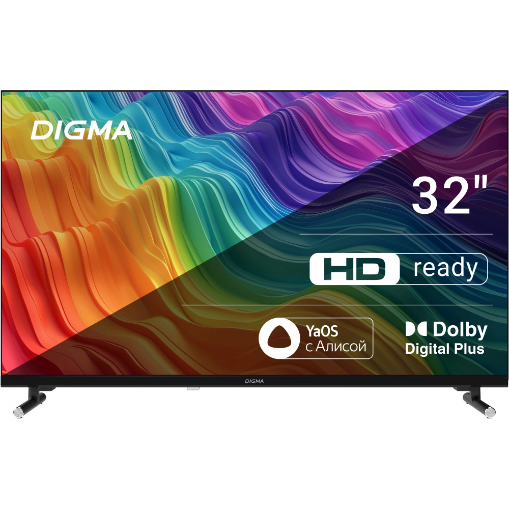 Телевизор Digma LED32SBB32 DM-LED32SBB32 32 ", Smart TV, Черный — фото товара