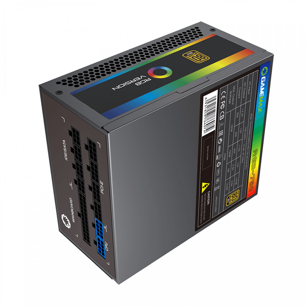 Блок питания GameMax RGB 750W Rainbow 210507000035 750 Вт - миниатюра 5