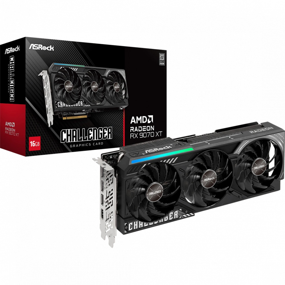 Видеокарта ASRock AMD Radeon RX 9070 XT Challenger RX9070XT CL 16G 16 ГБ - миниатюра 5