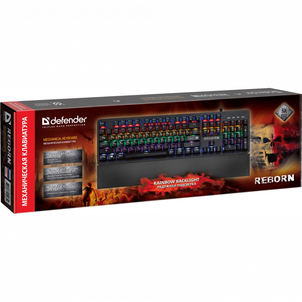 Клавиатура Defender Reborn GK-165DL 45165 Проводная, USB - миниатюра 7