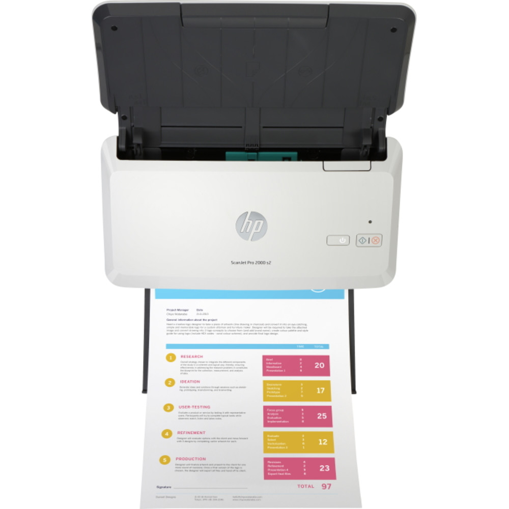 Протяжный сканер HP ScanJet Pro 2000 s2 6FW06A A4, CIS - миниатюра 4