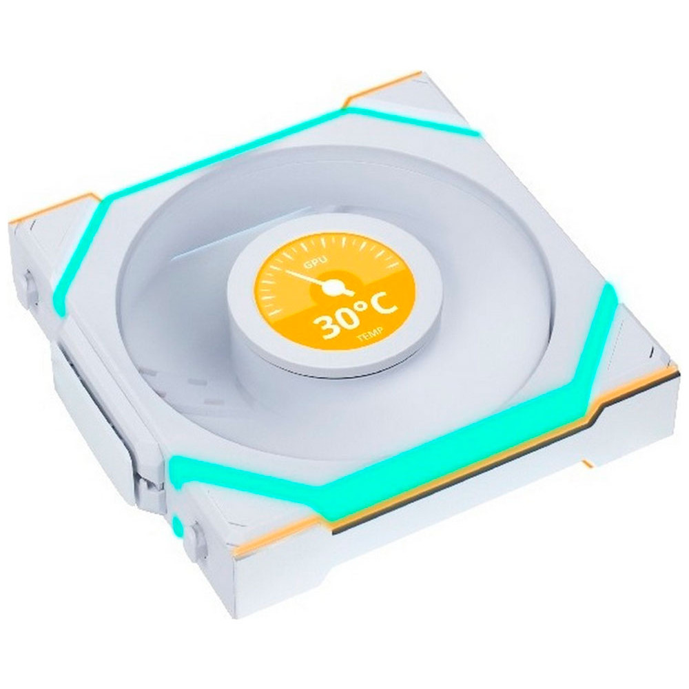 Система охлаждения Lian Li UNI FAN SL WIRELESS LCD Reverse Blade 3x120mm White G99.12RSLLCD1W3W.00 Для системного блока - миниатюра 2