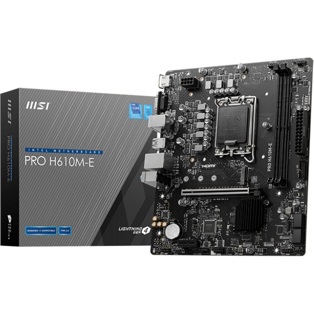 Материнская плата MSI PRO H610M-E Micro-ATX, LGA 1700 - миниатюра 5