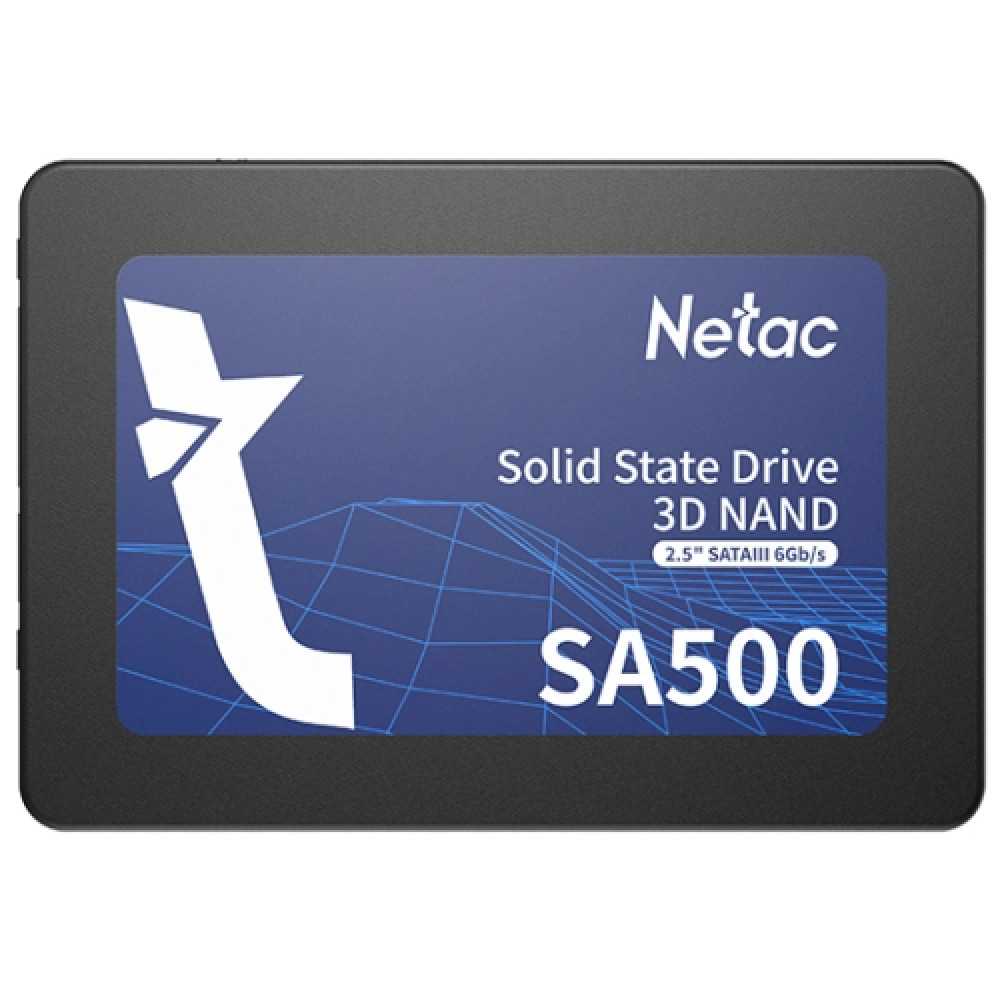 Жесткий диск Netac SA500 [NT01SA500-128-S3X] SSD (твердотельные), 128 ГБ, 2.5 дюйма, SATA — фото товара