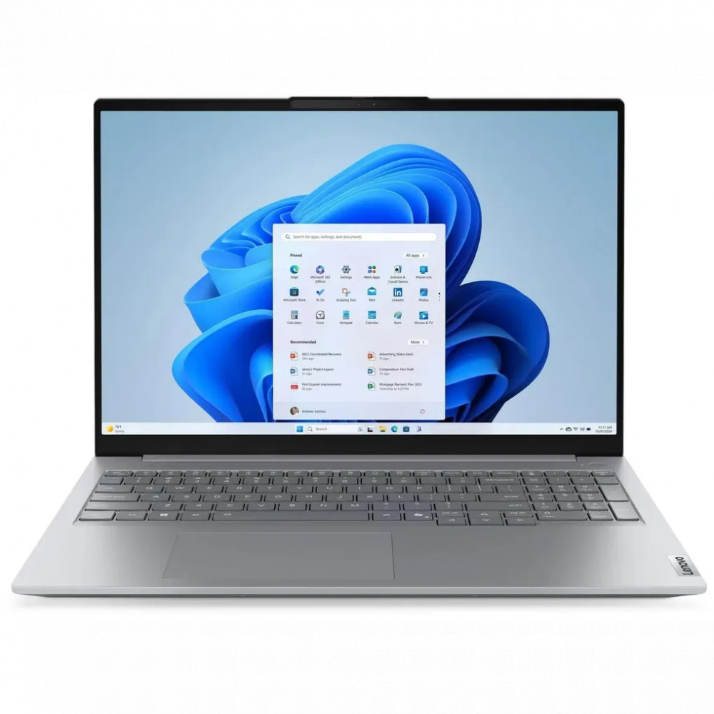Ноутбук Lenovo hinkbook 16 G9 IRL 21US000QGQ 16 ", WUXGA 1920x1200 (16:10), Intel, Core 5, 16 Гб, 512 ГБ, Intel Graphics, Windows 11 Pro - миниатюра 2