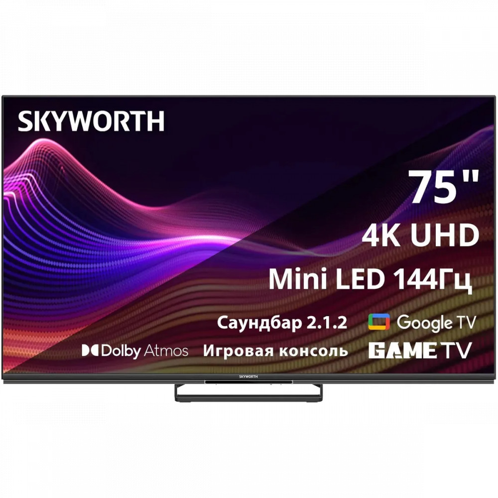 Телевизор Skyworth 75X87G 75 ", Черный — фото товара