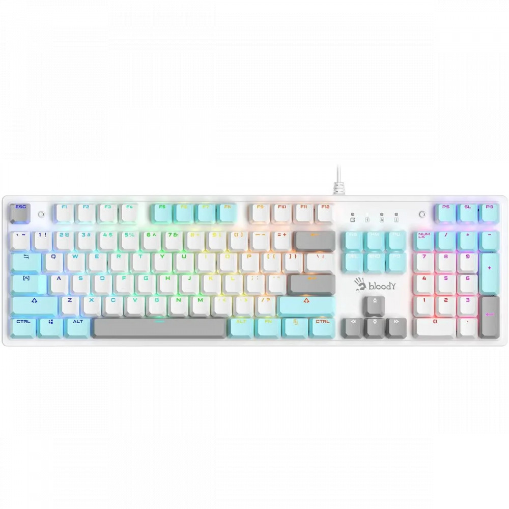 Клавиатура Bloody S520N ICY WHITE Проводная, USB — фото товара