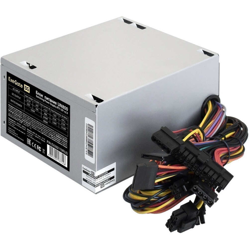 Блок питания ExeGate UN800 EX292179RUS-PC 800 Вт - миниатюра 2