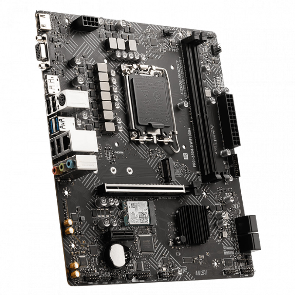 Материнская плата MSI PRO H610M-G WIFI DDR4 Mini-ATX, LGA 1700 — фото товара